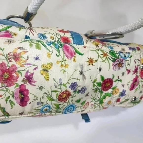 Y2K Floral multi colored Shoulder Bag with long strap. Brand new - Picture 9 of 15